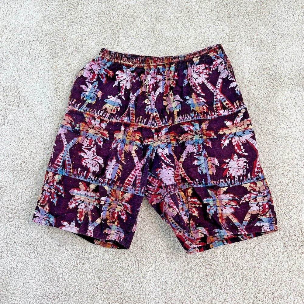 Vintage Surf Shorts Mens L Hawaii Swimming Surfer Sports Swim Trunks
